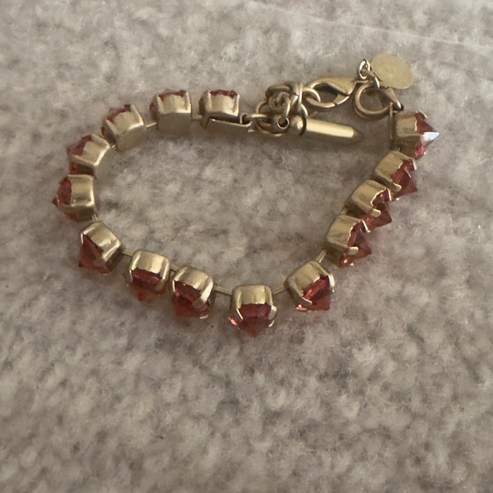 Loren Hope Red Orange Crystal Bracelet